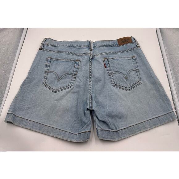 Levis 515 Short Womens Five Pocket Light Washed High-Rise Casual Denim Shorts 8 - Picture 2 of 5